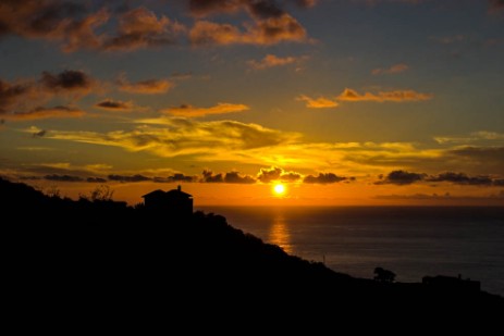 El Hierro - Golftal bei Sonnenuntergang