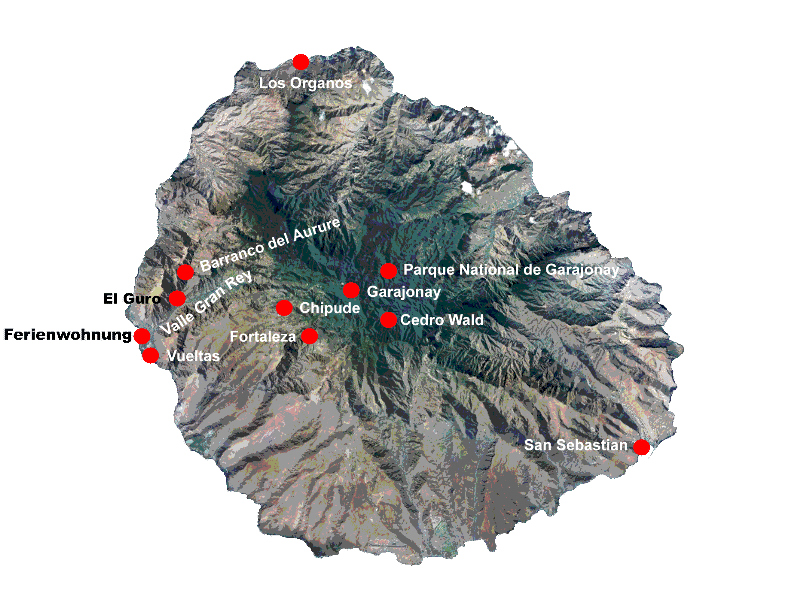 Karte La Gomera