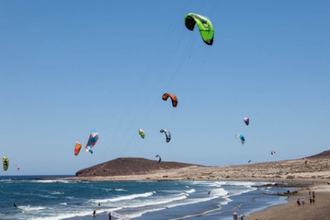 Kitesurfer bei El Medano