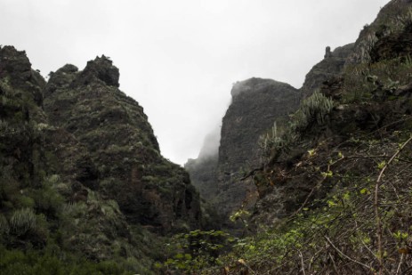 Barranco del Infierno bei schlechtem Wetter